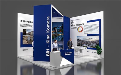 Viðskiptasýningarbás uppsetning